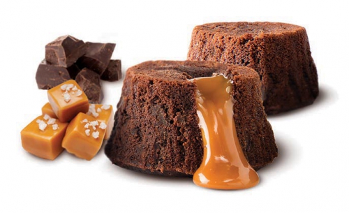 LAVAKUCHEN GESALZ KARMELL BELDESSERT